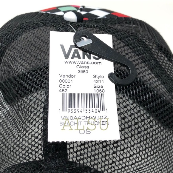 VANS Beach Bound Checkerboard Snapback Hat Women’s - Picture 4 of 5